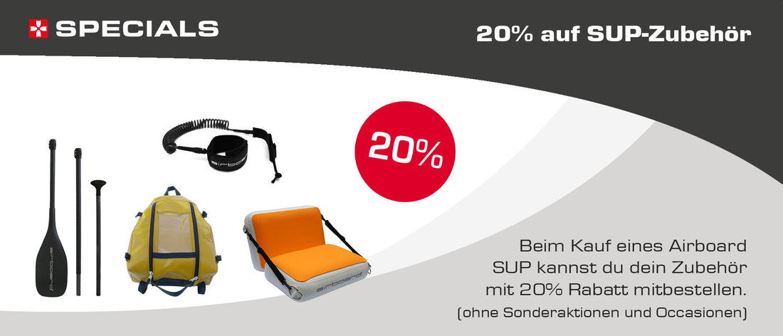 20% auf SUP-Zubehör